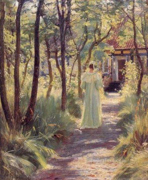 ペダー・セヴェリン・クロイヤー Painting - マリー・エン・エル・ジャルダン 1895年 ペダー・セヴェリン・クロイヤー